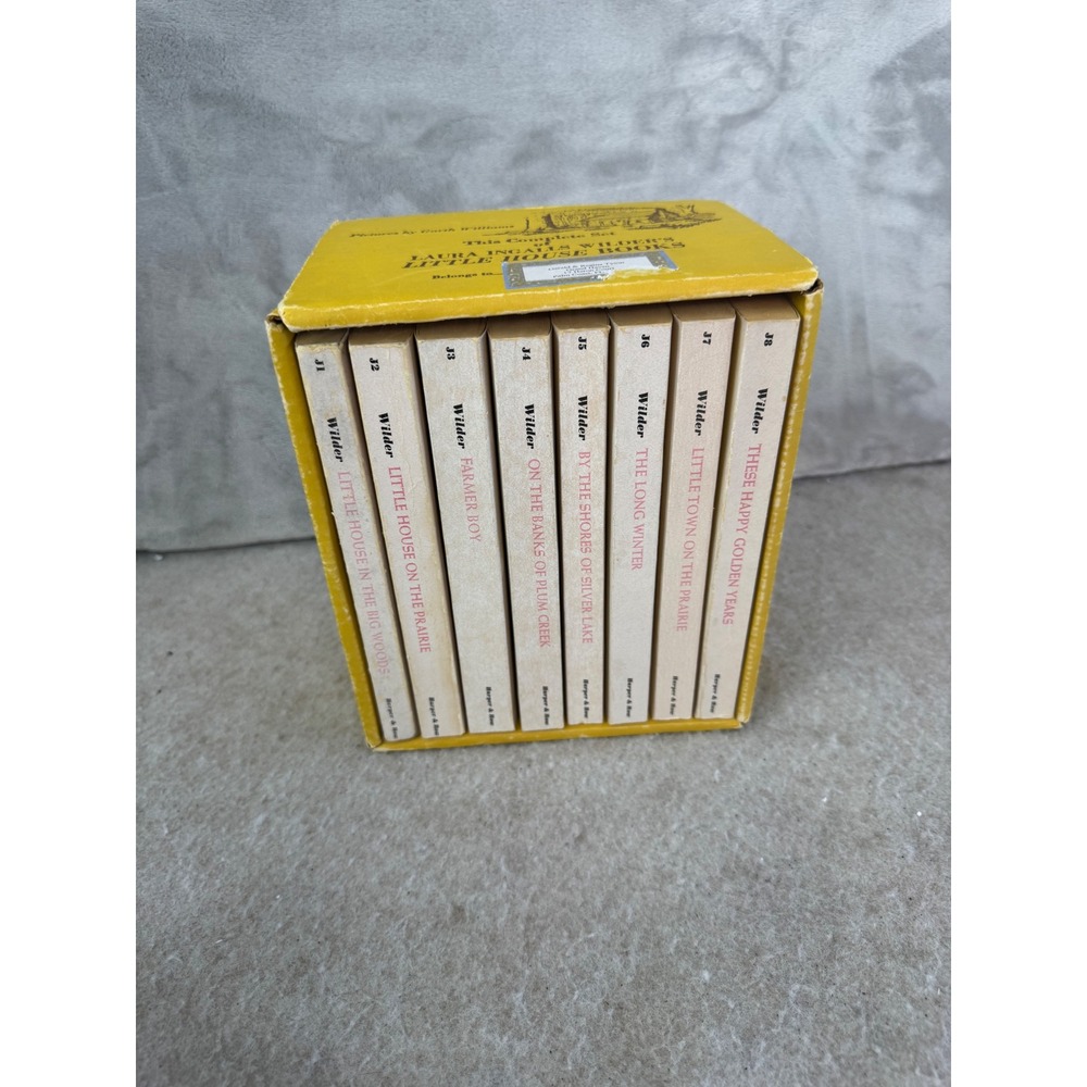 Vintage Little House Books Box Set Laura Ingalls Wilder 8 Paperbacks Williams